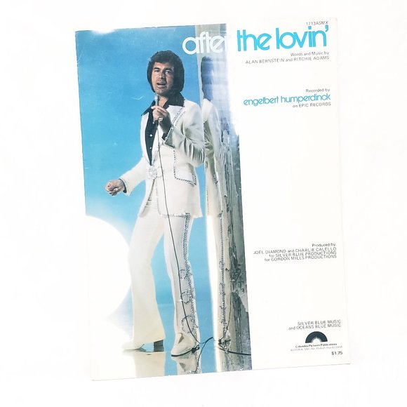 After the Lovin' Sheet Music Engelbert Humperdinck 1976 Alan Bernstein - Picture 1 of 5